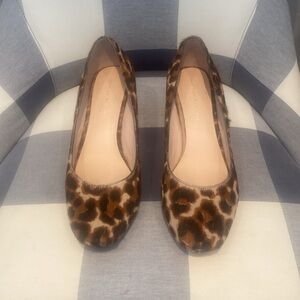 Loeffler Randall Leopard Print Hair-calf Heels - 8.5